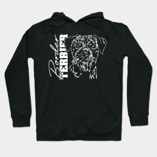 Funny Border Terrier dog lover dog portrait Hoodie